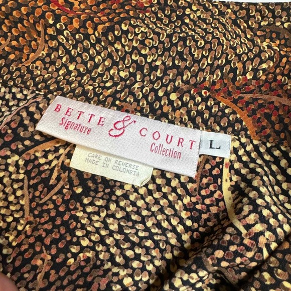 NEW Vintage Bette &‎ Court Women's Large Half Zip Pullover 100% Polyester Tennis - Picture 6 of 9